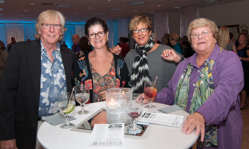 Catching up at the gala are (l-r) Rich and Fran Grote, Linda Miniscaleo and Jeanne Drake. BY DENY HOWETH